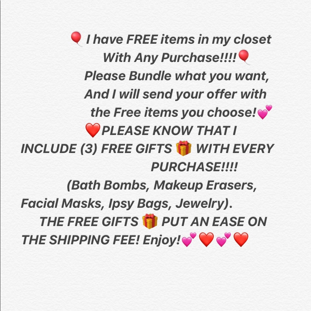 FREE ITEMS!!!!!!